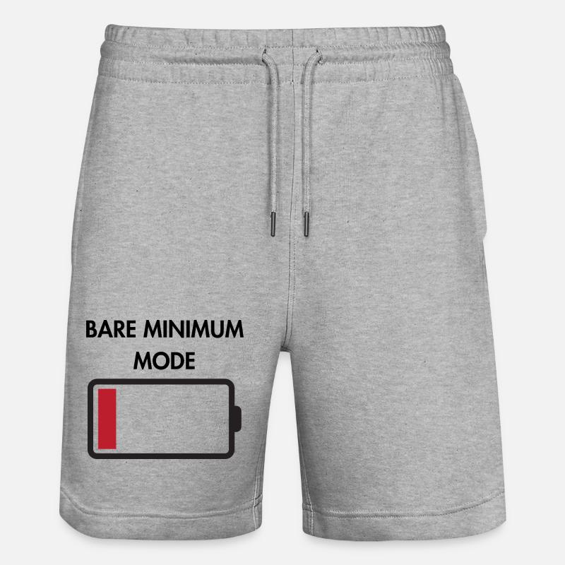 Mode minimal indispensable - Short de jogging bio TRAINER Stanley/Stella unisexe - gris chiné