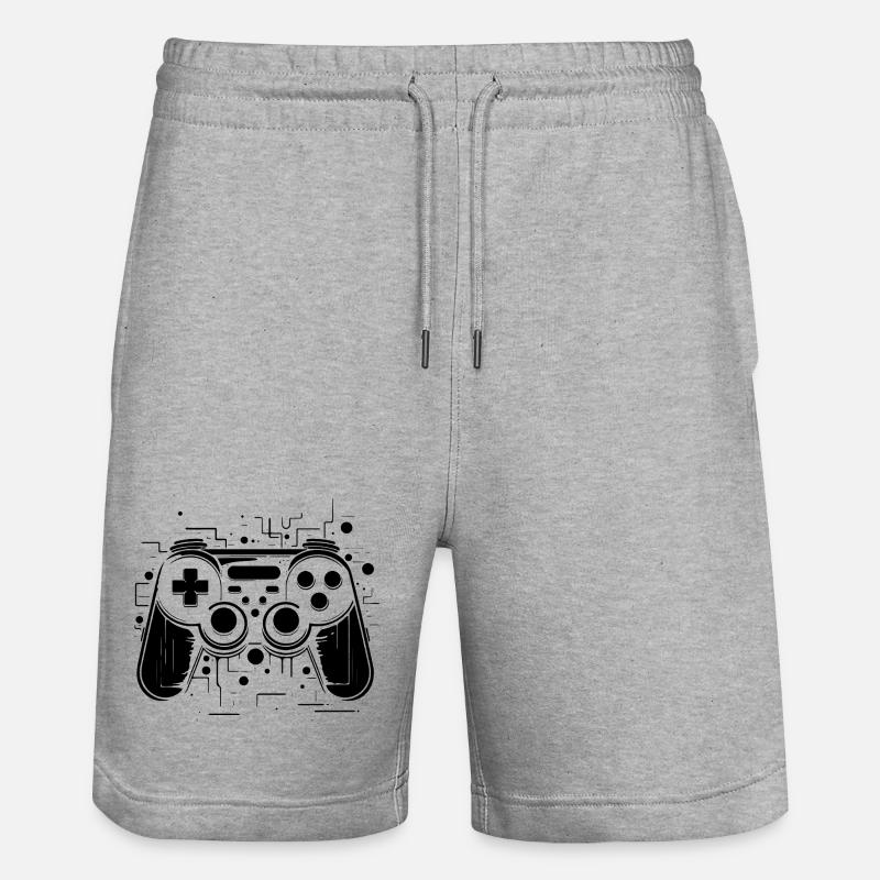 Manettes de jeu - Short de jogging bio TRAINER Stanley/Stella unisexe - gris chiné