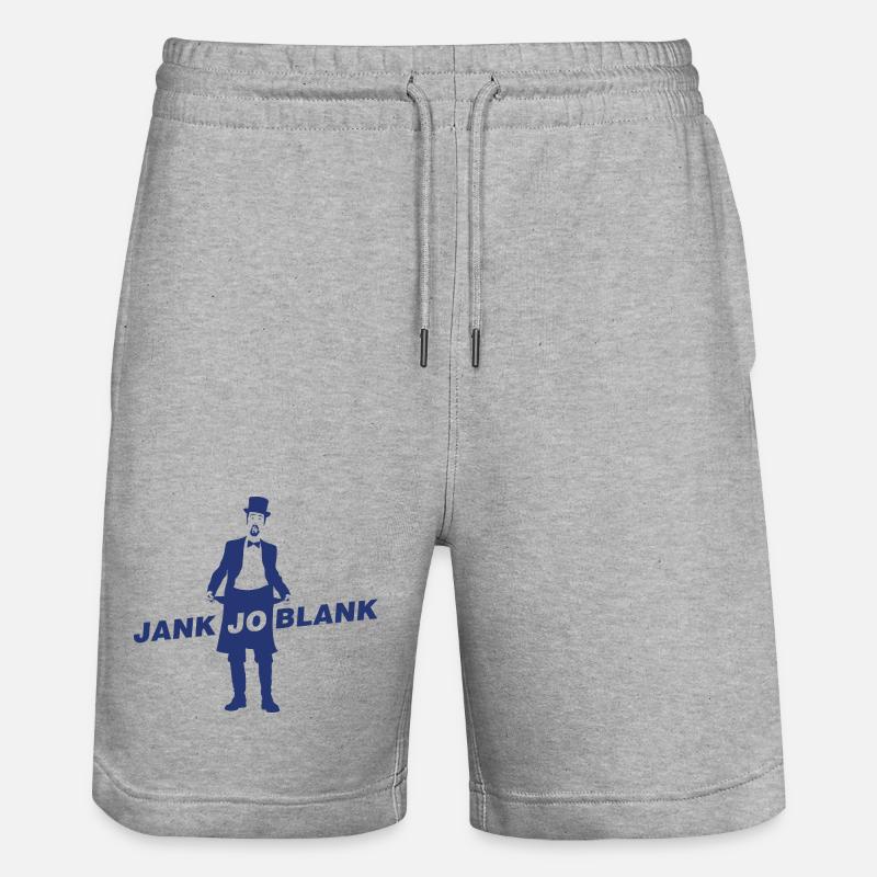JANK JO BLANK - Short de jogging bio TRAINER Stanley/Stella unisexe - gris chiné