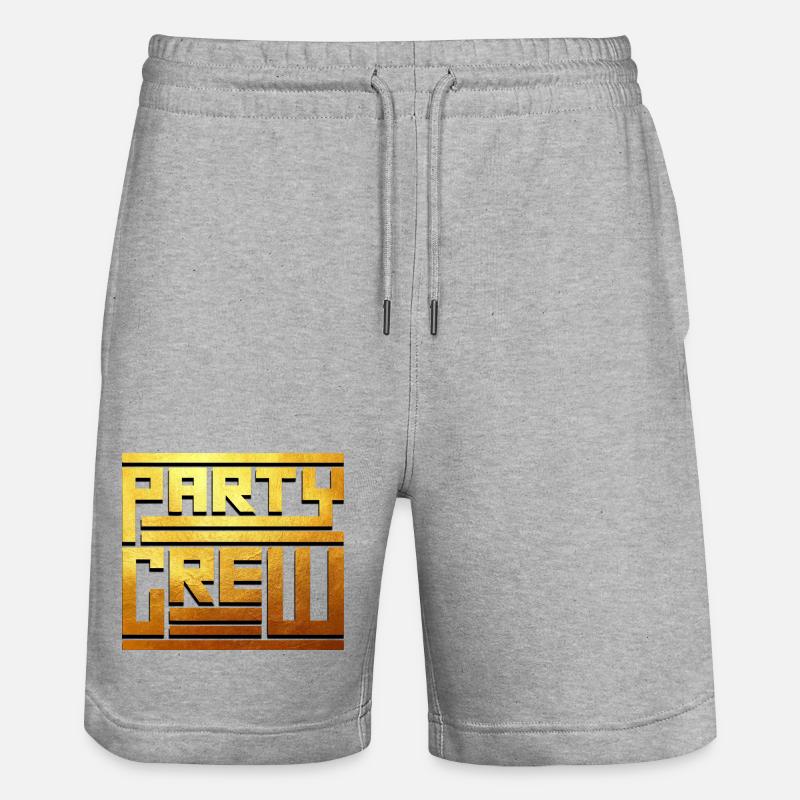 Équipe de fête - Short de jogging bio TRAINER Stanley/Stella unisexe - gris chiné