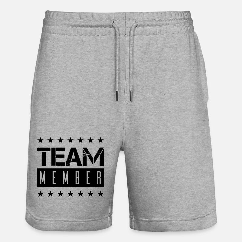 team_member- - Short de jogging bio TRAINER Stanley/Stella unisexe - gris chiné