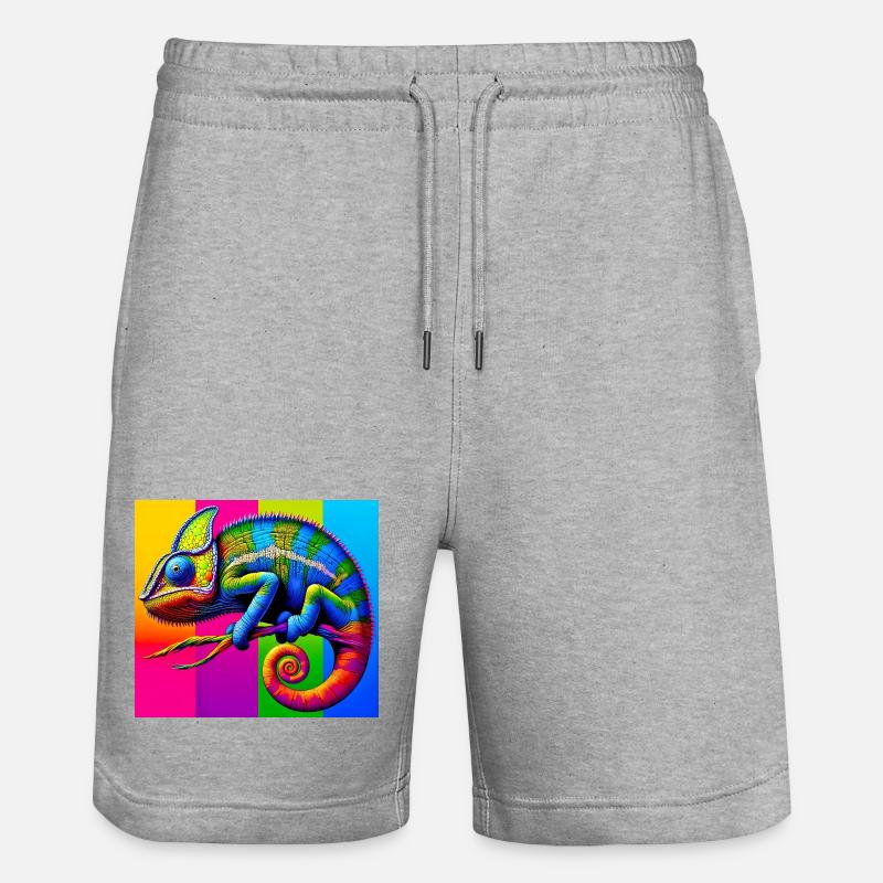 caméléon - Short de jogging bio TRAINER Stanley/Stella unisexe - gris chiné
