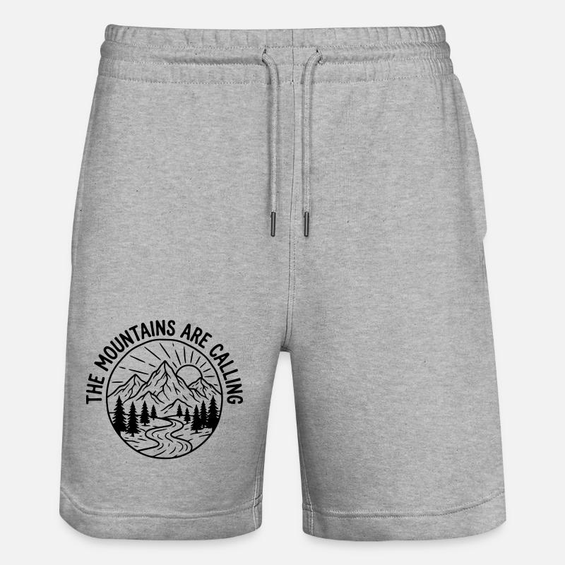 abspeichern - Stanley/Stella Unisex Bio Joggingshorts Trainer  - Grau meliert