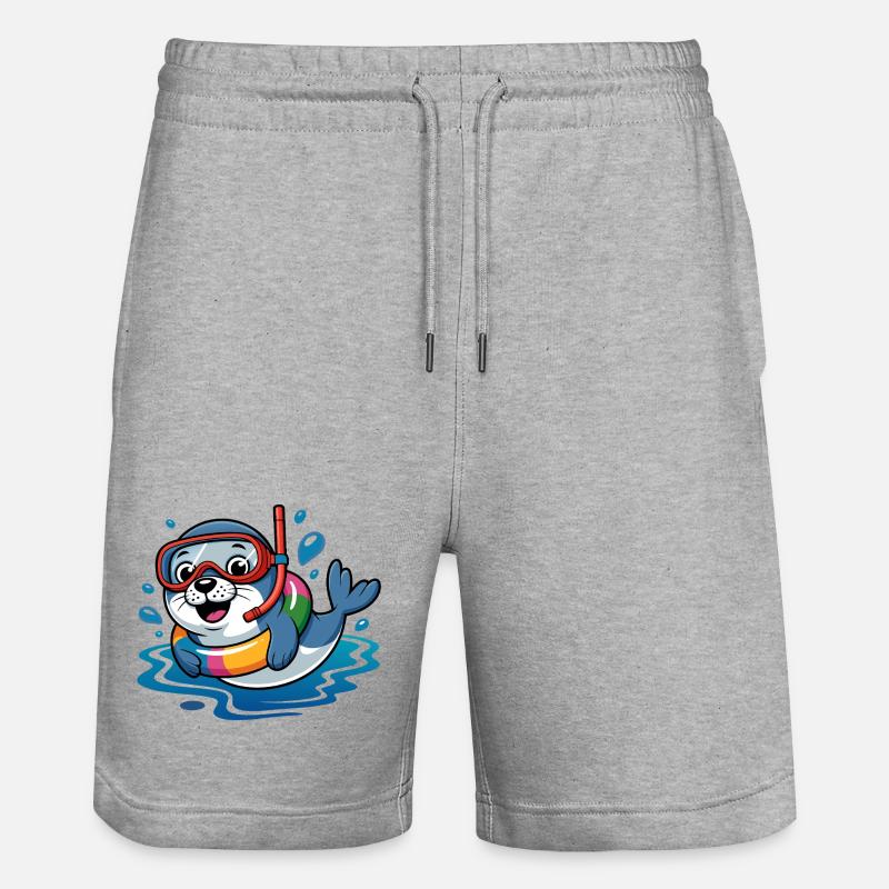 Plongeur des phoques - Short de jogging bio TRAINER Stanley/Stella unisexe - gris chiné