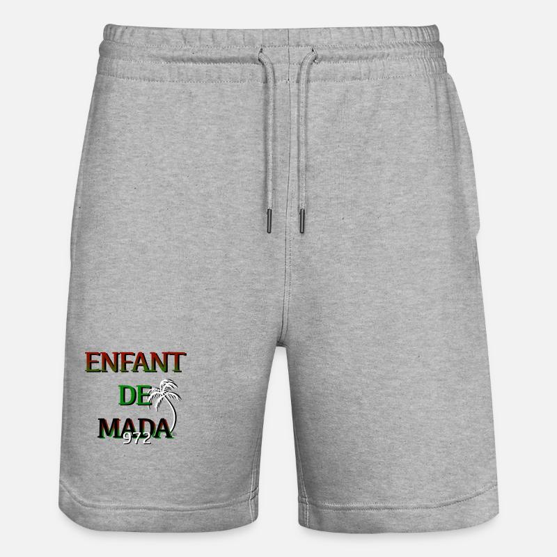Enfant de Mada - Short de jogging bio TRAINER Stanley/Stella unisexe - gris chiné