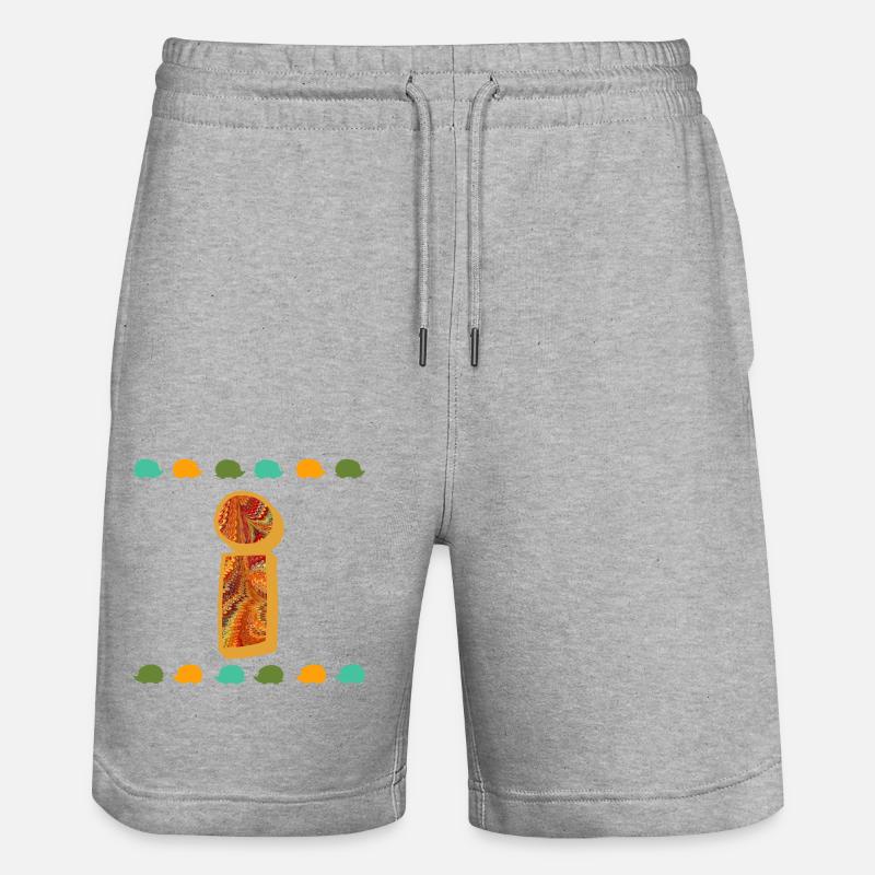 Hedgehog E 22 I - Stanley/Stella Trainer Unisex Organic Jogging Shorts - heather grey