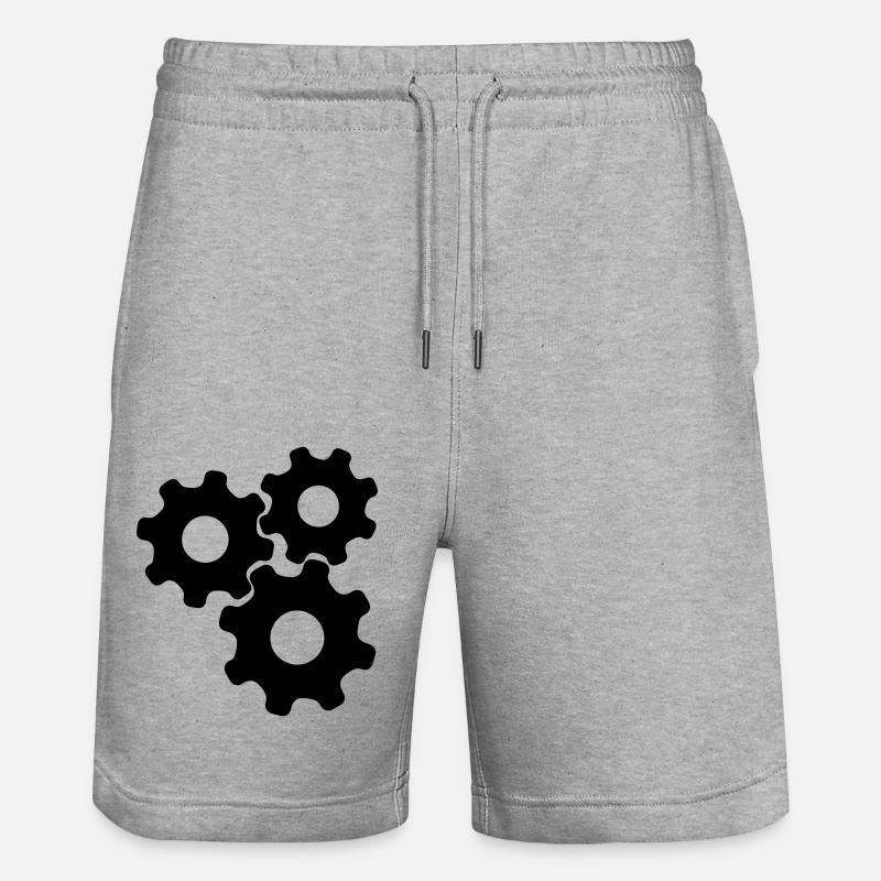 Gears - Short de jogging bio TRAINER Stanley/Stella unisexe - gris chiné