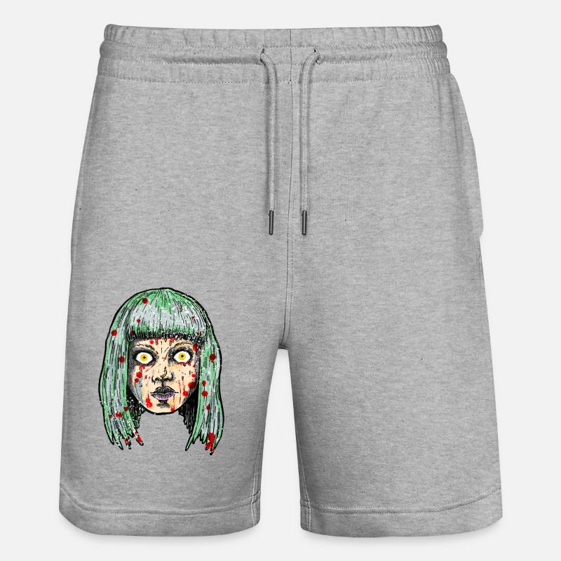 Mit Mord davonzukommen - Stanley/Stella Unisex Bio Joggingshorts Trainer  - Grau meliert