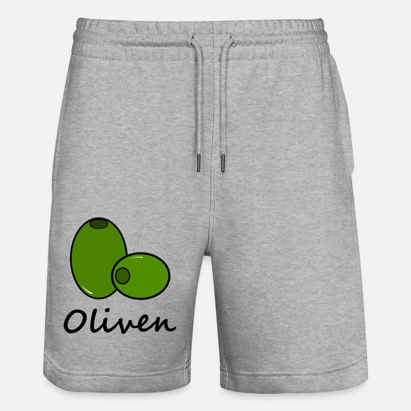 olives - Short de jogging bio TRAINER Stanley/Stella unisexe - gris chiné