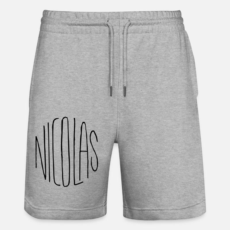 Cadeau Nicolas - Short de jogging bio TRAINER Stanley/Stella unisexe - gris chiné