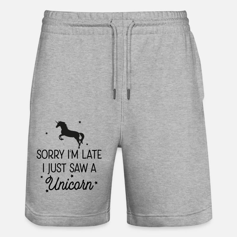 Licorne - Short de jogging bio TRAINER Stanley/Stella unisexe - gris chiné