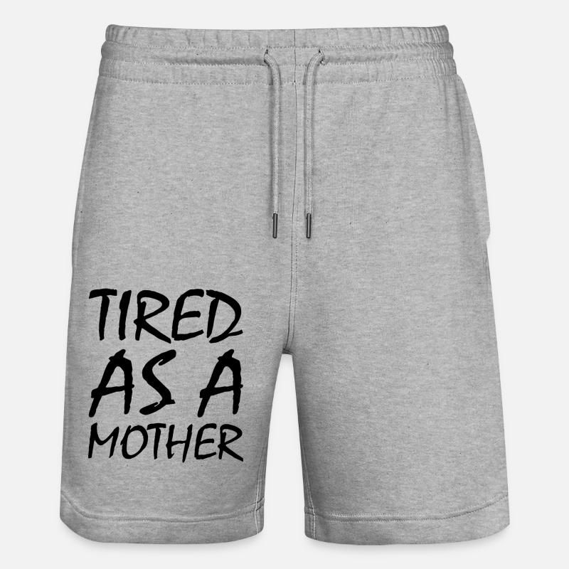 Tired as a mother - Short de jogging bio TRAINER Stanley/Stella unisexe - gris chiné