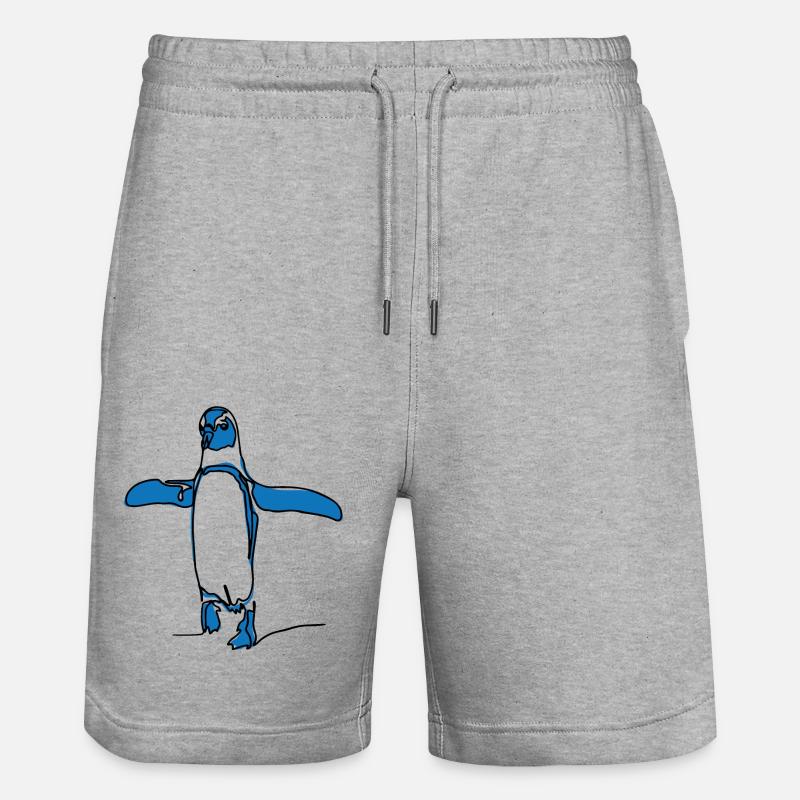 Pingoulin bleu - Short de jogging bio TRAINER Stanley/Stella unisexe - gris chiné