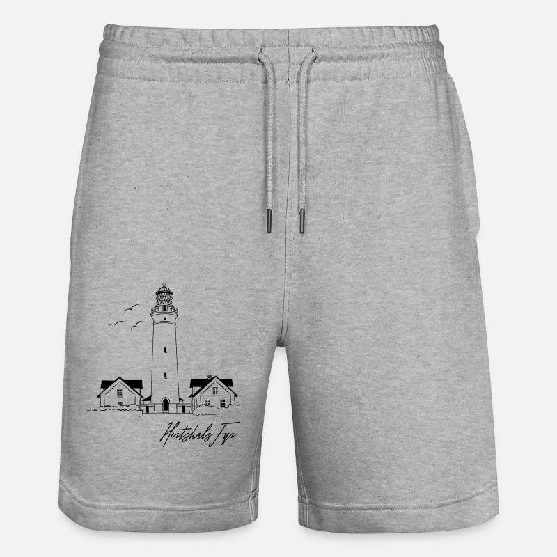 Danemark Hirtshals Lighthouse Holidays - Short de jogging bio TRAINER Stanley/Stella unisexe - gris chiné