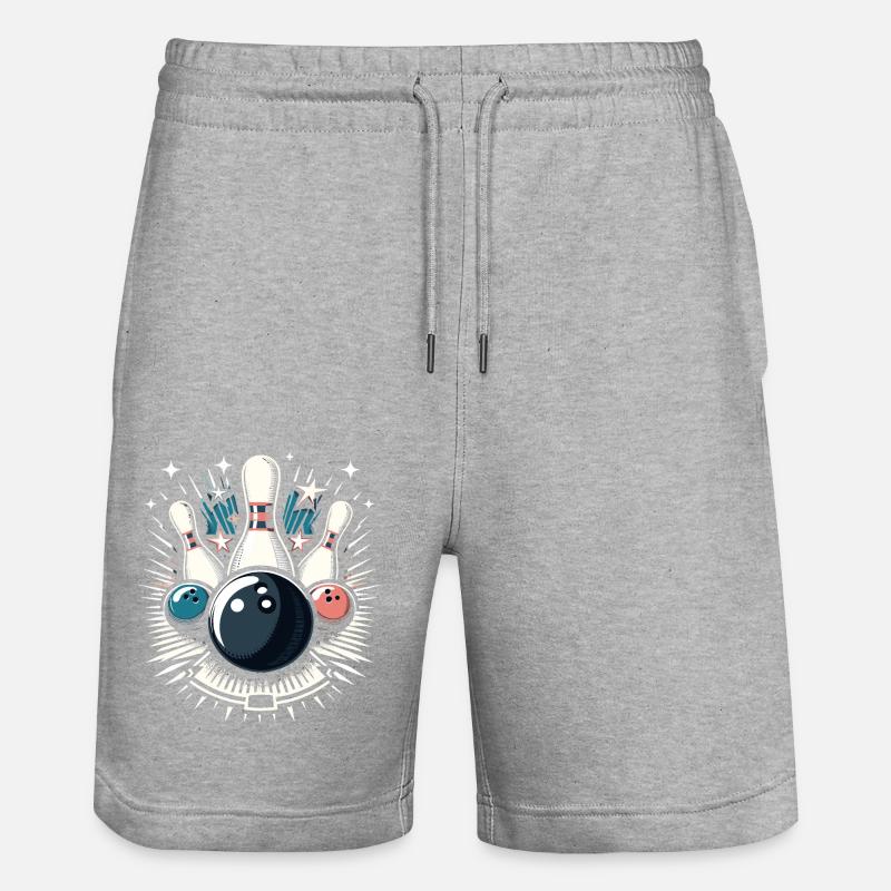 Bowling - Short de jogging bio TRAINER Stanley/Stella unisexe - gris chiné