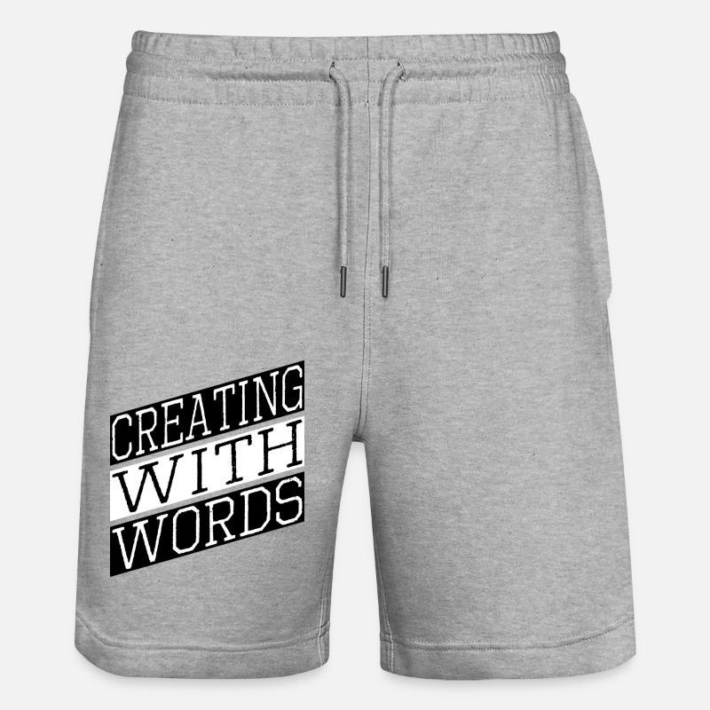 creativity boost creative thinking - Stanley/Stella Unisex Bio Joggingshorts Trainer  - Grau meliert