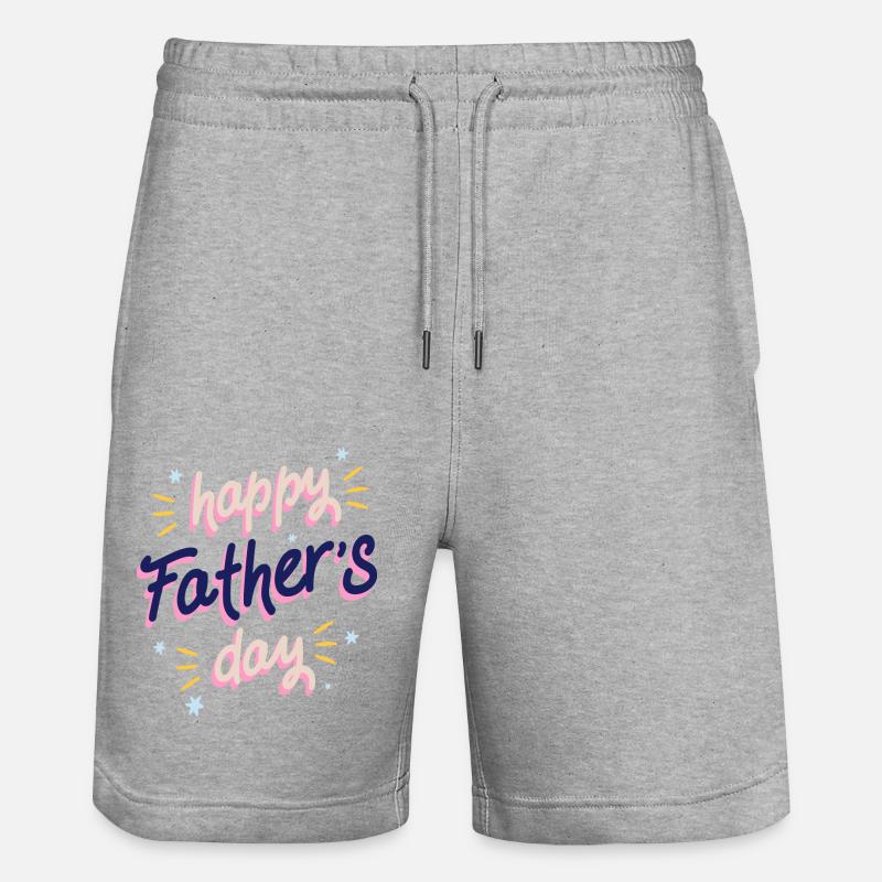 Félicitations papa - Short de jogging bio TRAINER Stanley/Stella unisexe - gris chiné