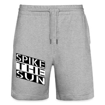 awesome sayings sun kissed joke - Stanley/Stella Unisex Bio Joggingshorts Trainer  - Grau meliert - Vorne - Nik (191cm) & Marisol (170cm)