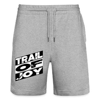 mountain biking tips cycling community - Stanley/Stella Unisex Bio Joggingshorts Trainer  - Grau meliert - Vorne - Nik (191cm) & Marisol (170cm)
