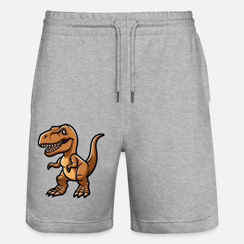 T rex - Short de jogging bio TRAINER Stanley/Stella unisexe - gris chiné