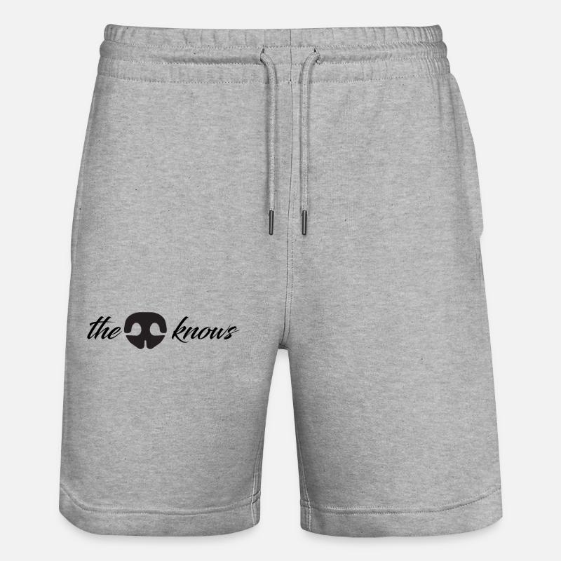 le nez (du chien) sait - Short de jogging bio TRAINER Stanley/Stella unisexe - gris chiné