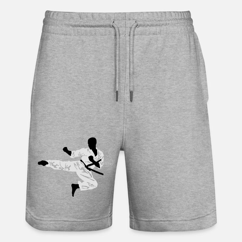 karate_3 - Short de jogging bio TRAINER Stanley/Stella unisexe - gris chiné