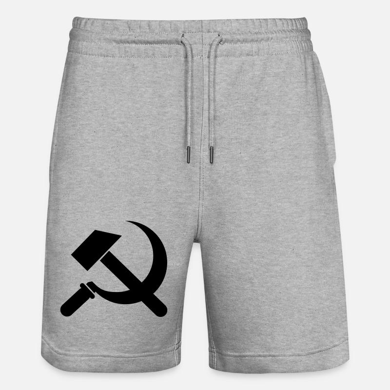 communisme - Short de jogging bio TRAINER Stanley/Stella unisexe - gris chiné