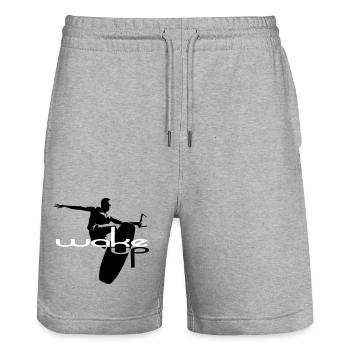 Wakeboard wake up wakeboarding - Stanley/Stella Trainer Unisex Organic Jogging Shorts - heather grey - Front - Nik (191cm) & Marisol (170cm)