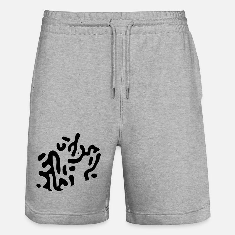 turing pattern Muster | tigerlook | Vectorgraphic - Stanley/Stella Unisex Bio Joggingshorts Trainer  - Grau meliert