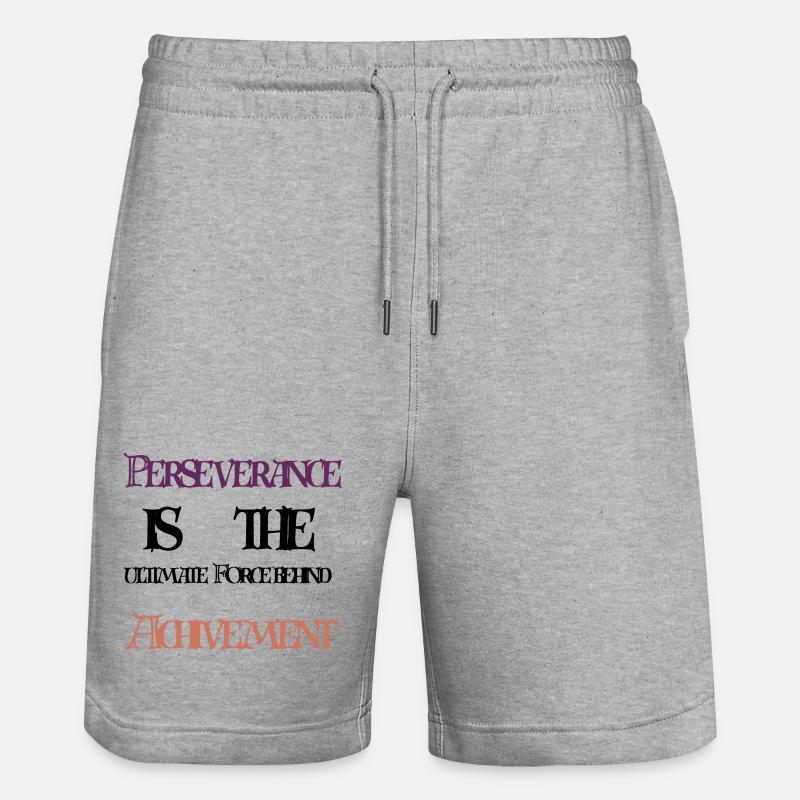Persévérance et Réussite - Short de jogging bio TRAINER Stanley/Stella unisexe - gris chiné