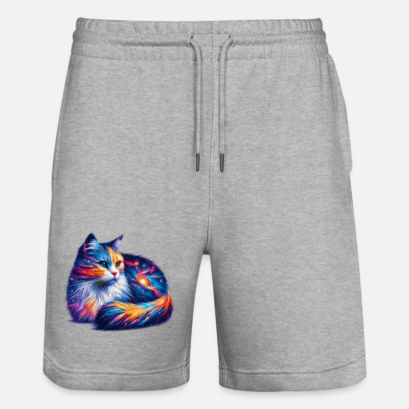 Chat - Short de jogging bio TRAINER Stanley/Stella unisexe - gris chiné