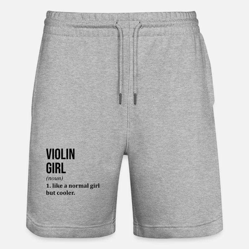 violon - Short de jogging bio TRAINER Stanley/Stella unisexe - gris chiné