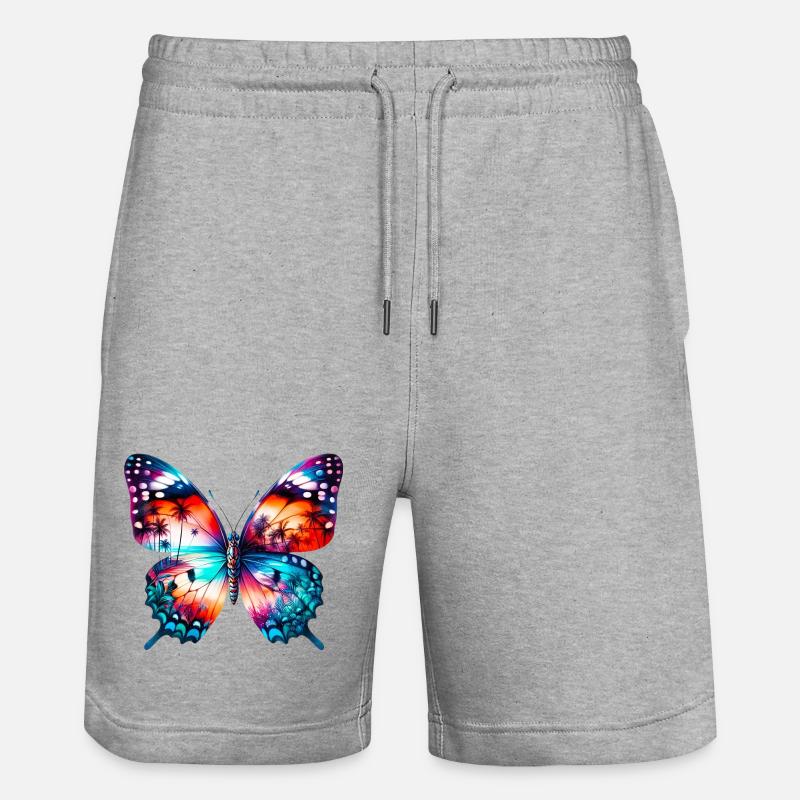 Papillon - Short de jogging bio TRAINER Stanley/Stella unisexe - gris chiné