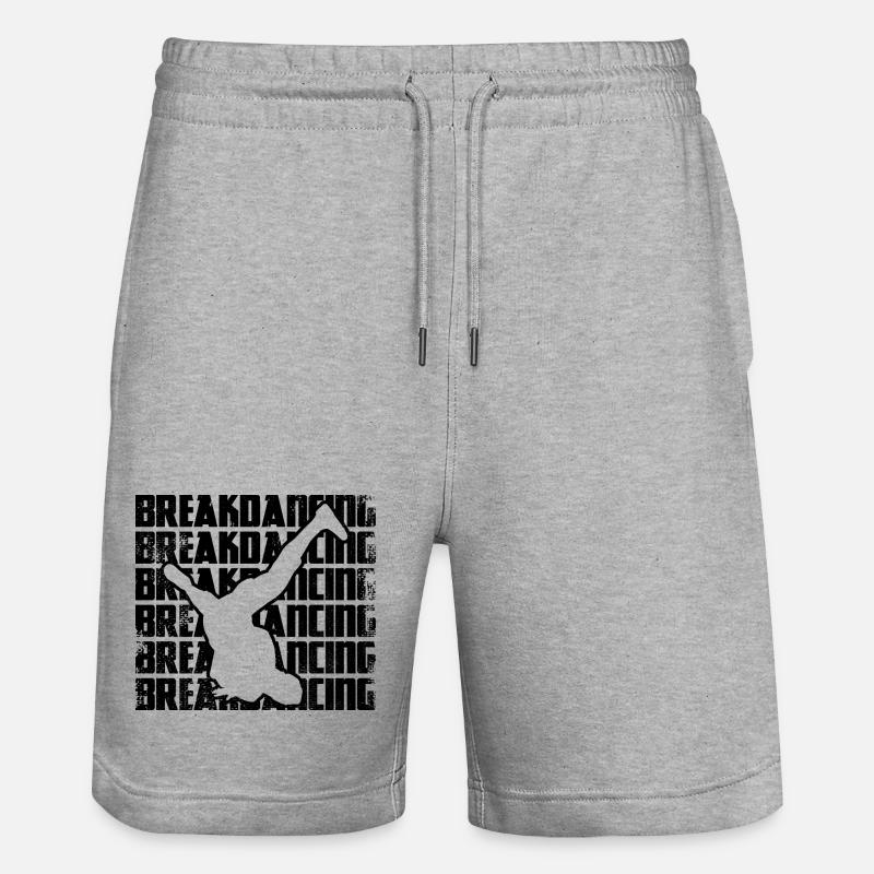 Breakdance - Short de jogging bio TRAINER Stanley/Stella unisexe - gris chiné