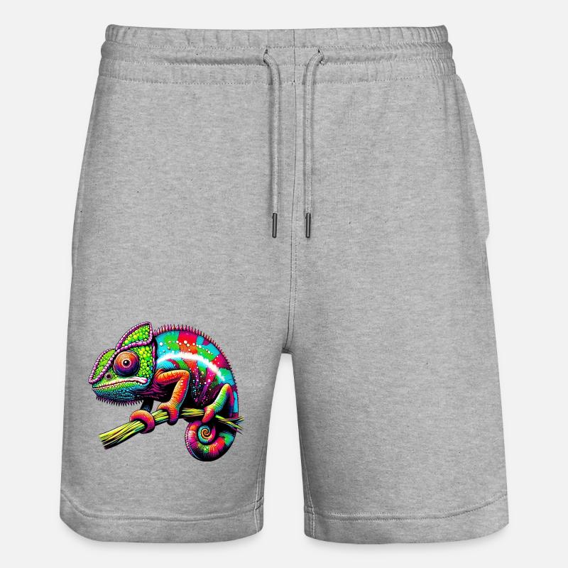 Caméléon - Short de jogging bio TRAINER Stanley/Stella unisexe - gris chiné