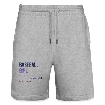 Baseball - Stanley/Stella Unisex Bio Joggingshorts Trainer  - Grau meliert - Vorne - Nik (191cm) & Marisol (170cm)