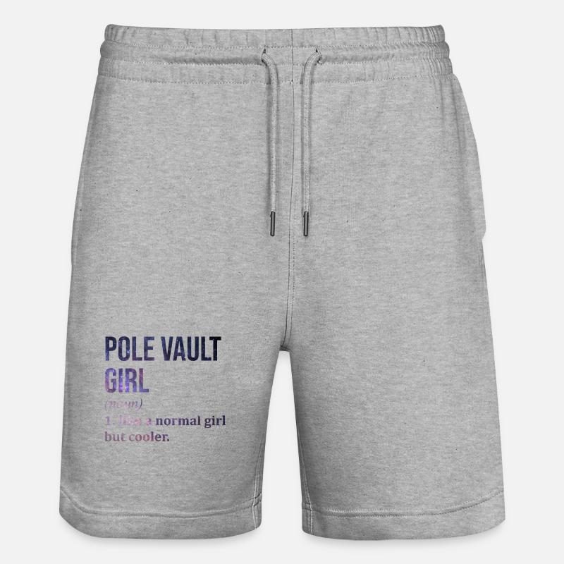 saut à la perche - Short de jogging bio TRAINER Stanley/Stella unisexe - gris chiné