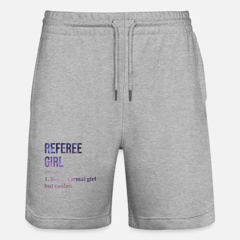 Arbitre - Short de jogging bio TRAINER Stanley/Stella unisexe - gris chiné