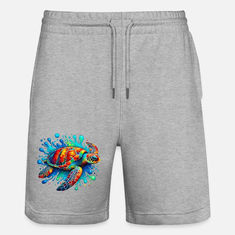 Tortue - Short de jogging bio TRAINER Stanley/Stella unisexe - gris chiné