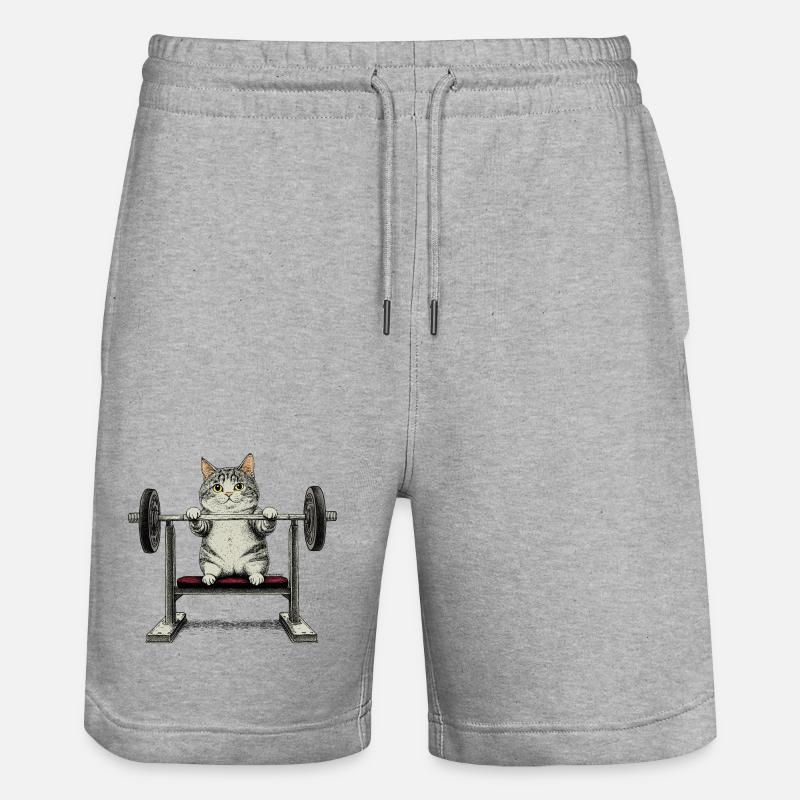 Ajustement Cat - Short de jogging bio TRAINER Stanley/Stella unisexe - gris chiné