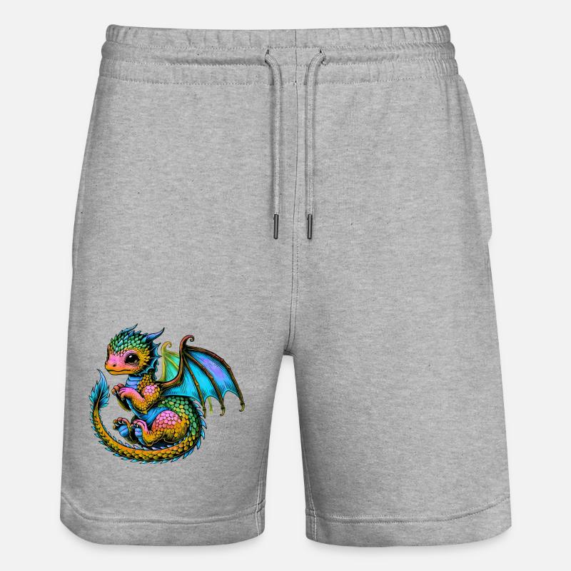Dragon - Short de jogging bio TRAINER Stanley/Stella unisexe - gris chiné
