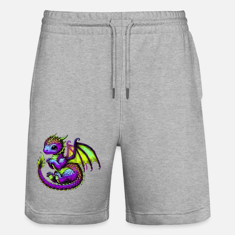 Dragon - Short de jogging bio TRAINER Stanley/Stella unisexe - gris chiné