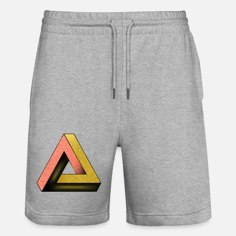 Triangle de Penrose - Short de jogging bio TRAINER Stanley/Stella unisexe - gris chiné