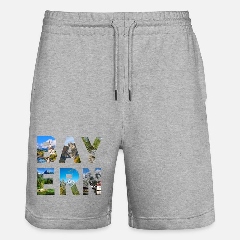 Bavière - Short de jogging bio TRAINER Stanley/Stella unisexe - gris chiné