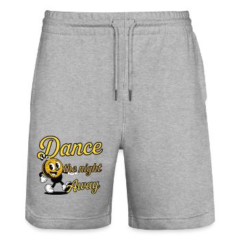 Danse Nuit Disco Dessin animé Design - Short de jogging bio TRAINER Stanley/Stella unisexe - gris chiné - Devant - Nik (191cm) & Marisol (170cm)