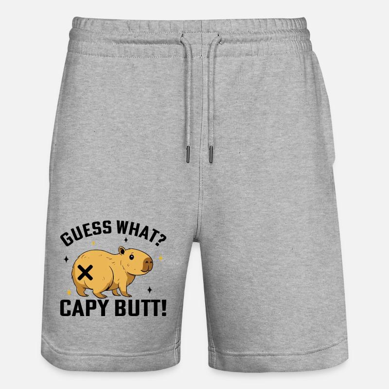 Capybara - Short de jogging bio TRAINER Stanley/Stella unisexe - gris chiné