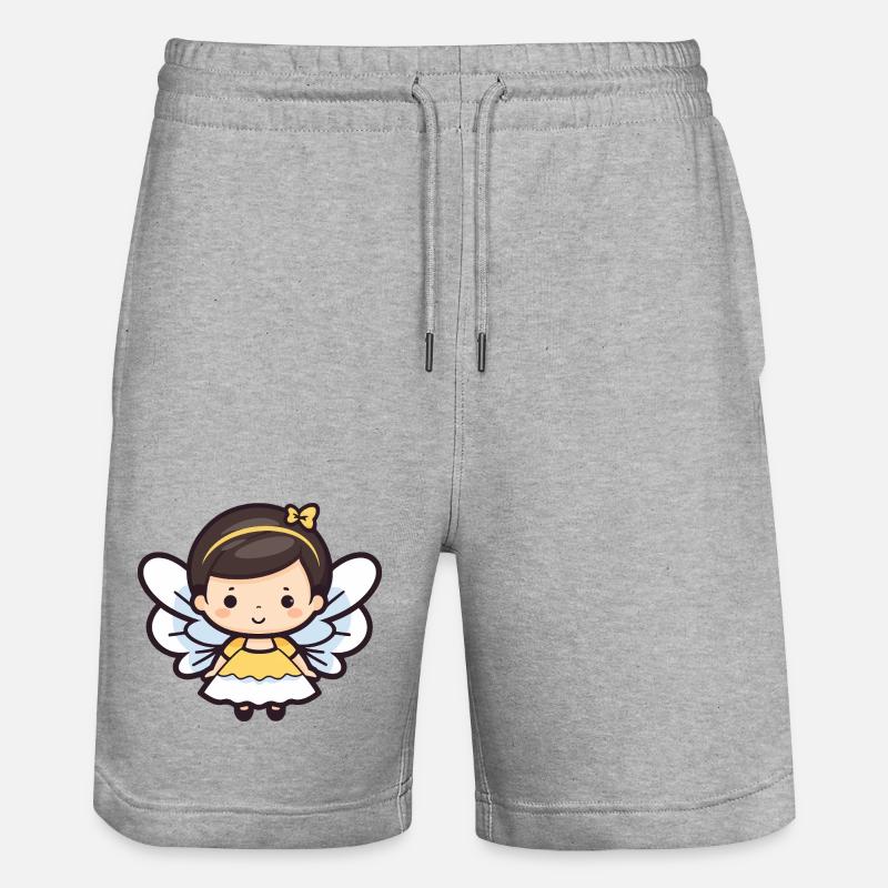 Fée Mignon Conte de fées - Short de jogging bio TRAINER Stanley/Stella unisexe - gris chiné