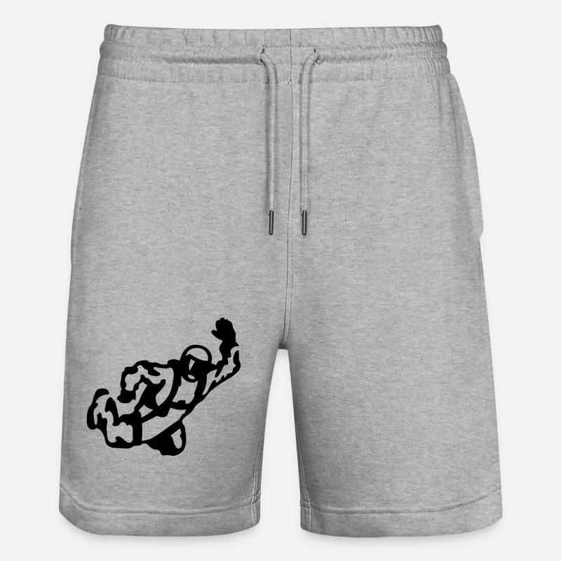 Skydive - Short de jogging bio TRAINER Stanley/Stella unisexe - gris chiné