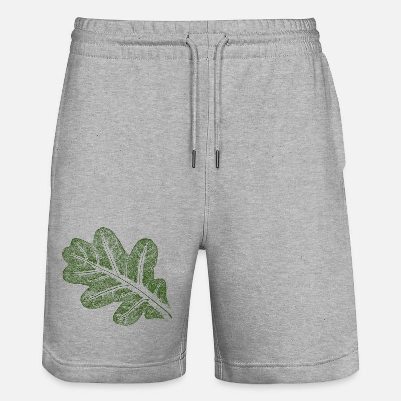 Feuille de chêne - Short de jogging bio TRAINER Stanley/Stella unisexe - gris chiné