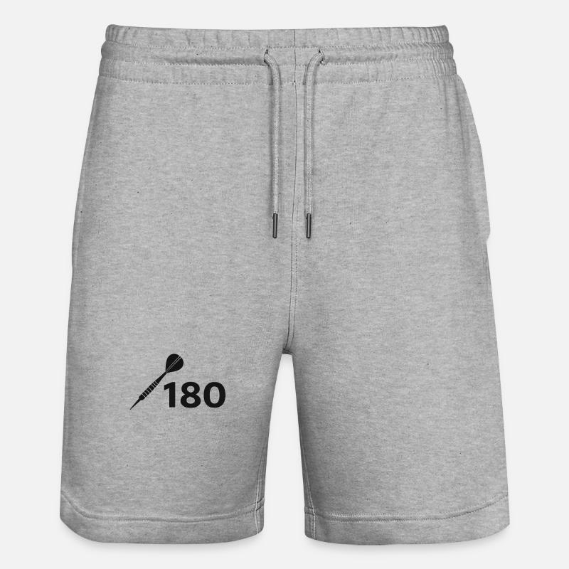 180 fléchettes - Short de jogging bio TRAINER Stanley/Stella unisexe - gris chiné